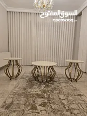  1 طاولات 3 مكون من وحدة وسط 2 جانبيات