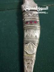  1 شبريه الملك فيصل الأول فضه عمره فوق 150سنه قطعه متحفيه نوادر للبيع