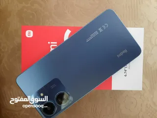  2 جهاز Redmi 13c مستعمل بحالة الوكالة للبيع ذاكرة 256 رام اساسي 8 معه الكرتونة + الشاحن