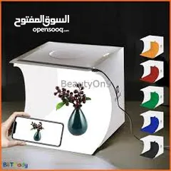  4 صندوق احترافي مضيء  مخصص ل تصوير اكسسوارات و سنسال و حلويات  و موبايل و ساعه و العاب و مكياج  و عطور