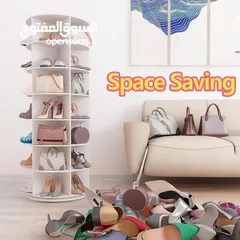  4 خزانة دوّارة بتلف 360 درجة كاملة، تصميم عصري فاخر بلمعة أنيقة وتفاصيل مرتّبة بتخلي أي زاوية بالبيت