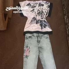  11 ملابس للبيع بسعر حررررق بحال الوكاله يتوفر  بلاطين جينز ،،،فساتين  شيفون ،، بلايز  مقاس 40,,,,42