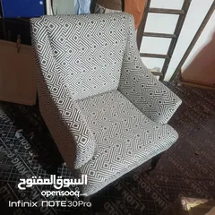 8 كرسي كوفي شوب عدد ثمانيه خشب زان قماش ذات جوده عاليه خشب زان كامل