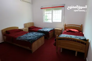  5 بدون عمولات - شقة مفروشة للإيجار الشهري في الثالثه مقابل السادسة عالشارع الرئيسي طابق ثاني عقش ممتاز
