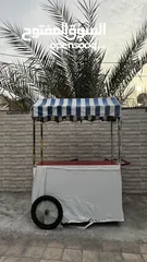  1 عرض ذهبي مكينه أيسكريم الكوري مع كرفان صغير بسعر مميز وقابل للتفاوض