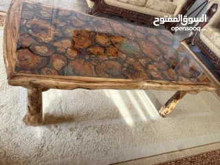  2 طاولة من خشب  الزيتون. صنع يدوي