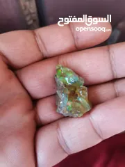  7 حجركريم اوبال ملتي كلر ناري Opal gemstone