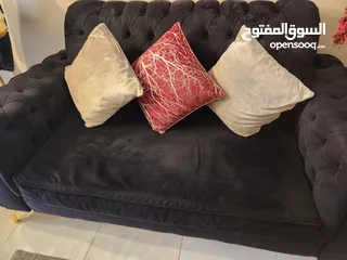  3 طقم كنب الدب لون اسود