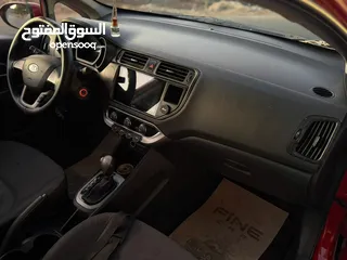  17 كيا ريو 2013  وارد الوكاله ممشى قليل بحالة الشركة  فحص كامل