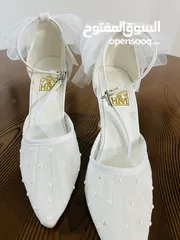  6 Elegant white wedding shoes _ like New