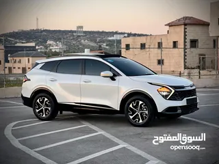  3 كايا سبورتاج  2022 فل الفل فتحة سقف  2x4 ///240Hp بنزين + كهرباء  ( Haybrid) 1600cc