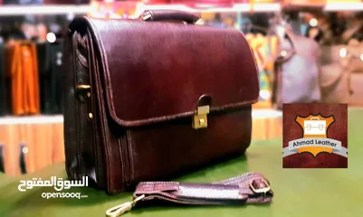  9 Leather laptop and office bags حقائب جلدية للكمبيوتر المحمول والمكتب