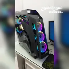  4 xigmatek zeus case  كيس كمبيوتر جيمنج معدني بالكامل مع 8 مراوح تبريد وكنترولر وريموت للتحكم بالاضاءة