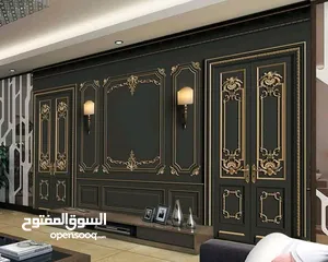  23 ورق حائط ثلاثي الأبعاد نسيج الماني