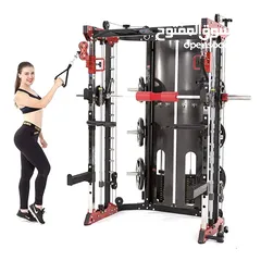  3 جهاز رفع الأثقال متعدد الوظائف Multi-Function Smith Machine Home Gym