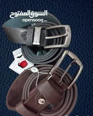  6 حزامات جلد طبيعي  صناعة مصرية  اصلي مكفول . ومتوفر صناعة تركية جميع القياسات متوفرة داخل معرضنا بوسط