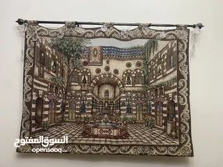  1 لوحات فنية جدارية كلاسيكية مميزة من الإمارات ولوحة تراثية  من تراث بيوت دمشق القديمة