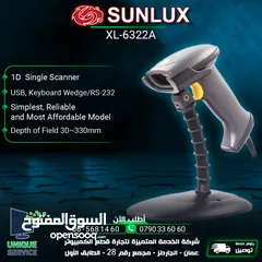  1 باركود سكانر ماسح ضوئي صنلوكس Sunlux Barcode Scanner XL-6322A
