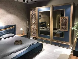 6 غرفة نوم ماستر .. تخت .. وتسريحة .. وخزانه .. كومودينات ثنتين