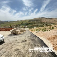  13 قطعة ارض مطلة ومرتفعه مساحة 4 دونم اتفي القنية مقابل مطاعم السمك ومنتجع تل الورد