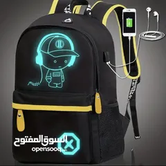  1 Luminous Backpack, Men's Fashion Trendy Backpack.