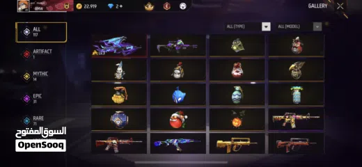  9 Free fire acc for sale-حساب فري فاير  للبيع ((يلي حاب يستفسر يشوف الوصف))