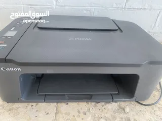  1 طابعة canon pixma ts3440 ملون و ابيض و اسود استعمال شخصي