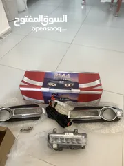  2 اضاءه LED جديد بلكرتونبلكرتون + مسجل صوت سيدي باجيرو مستعمل اصلي ياباني + شعار مستوبيشي جديد