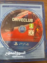  3 لعبة Driveclub بلايستيشن 4  اصلية للبيع،  بحالة جيدا جدا شغالة 100%،شغالة بدون أي مشاكل بسعر مميز