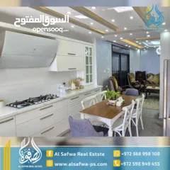  4 شقه مميزة مفروشه للايجار مع ترس قرب بلديه رام الله