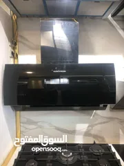  25 شفاطات مطبخ شفاط الشبح الذكي الأنيق الحديث سيكوريت أسود يعمل بالإشارة أو متحدث حرق سعر (90)د فقط