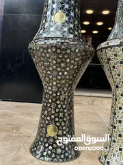  4 طبله جوهره الفن الصدف الازرق اعلى جوده وأعلى صنف