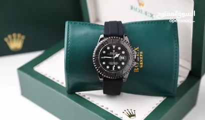  18 ساعات Rolex ستيل + جلد مع بكج رولكس لساعة وبطاقة كفالة لمدة سنة كاملة من تاريخ الاستلام  تواصل واتس