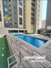  1 للايجار شقة رائعة من برج راقي بصباح السالم به حمام سباحة