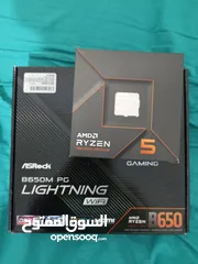  1 AMD RYZEN 5 7600, ASRock B650M PG WIFI motherboard