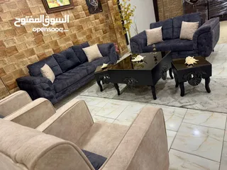  14 طقم كنب مع طاولات فخم جدا