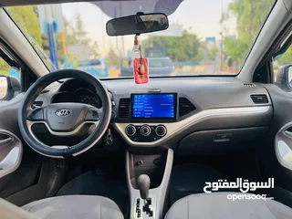  15 كيا بيكانتو موديل 2014 فحص كامل كرت ابيض تومتيك ممشى قليل جدا استعمال بسيط شخصي الفحص مرفق محرك 1250