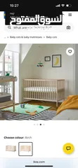  1 سرير أطفال  IKEA لحد 25 كغم  حجم 60*120