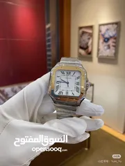  5 كارتييه سانتوس سوبر كلون  نفس الأصلية بحركة سويسرية وتوصيل مجاني والسعر قابل للنقاش