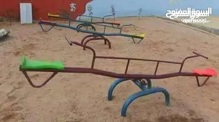  22 جميع العاب الحدائق والمتنزهات والحضانات من مراجيح وسحاسيل وكراسي بحر واطقم تارتان