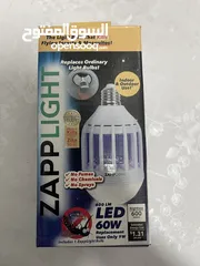  1 إضاءة LED ZAPPLIGHT وإضاءة للبعوض 2in1