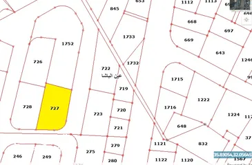  4 قطعة ارض مساحة 737 متر مربع في عين الباشا قرب مدرسة السواعد, قريبة من الخدمات