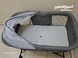  3 سرير اطفال شبه جديد استخدام اقل من شهر شاهد الصور