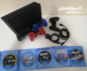  1 PS4 1TB + 3 DS4 + 5 GAMES