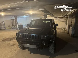  9 سياره همر H3 لون اسود موديل 2008 فحص كامل  فل كامل  3700cc ترخيص وتنازل منخفض مقسطه عالبنك او كاش