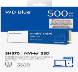  2 Western Digital SN570 NVMe SSD-500GB