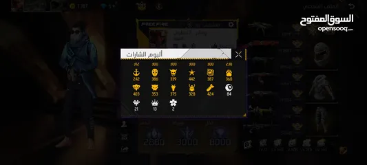 4 حساب فري فير قديم قبل الفيرباس الول لبيع او بدل علا جهاز ايفون