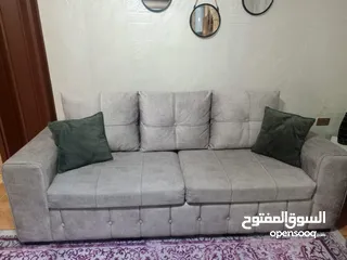  4 طقم كنب خشب سويد بحال جديد