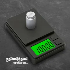  1 ميزان رقمي حساس للمجوهرات دقيق جداً 0.001 / 100g شاشة LCD بإضاءة خلفية