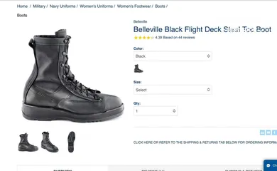  2 Belleville boots for pilots black color used and in very good condition